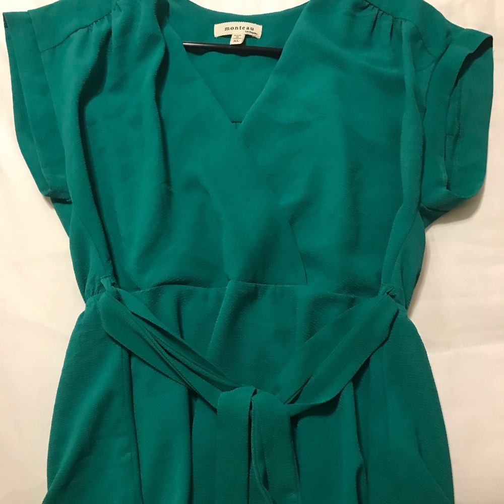 Green wrap top